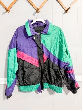 Vintage Andy Johns Colorblock Windbreaker Jacket